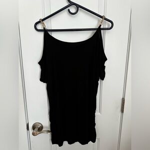 INC International Concepts Black Knit Top